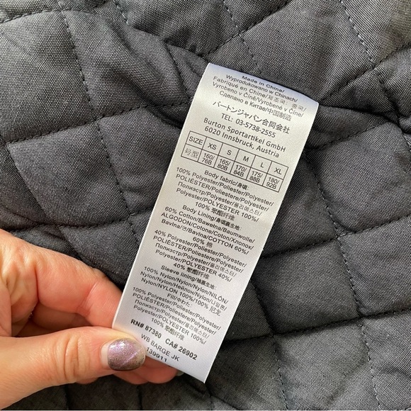 Burton Ceramic White Black Splatter Paint Snowboard Ski Winter Barge Jacket NWT - Picture 11 of 12